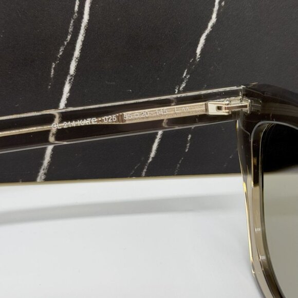 NEW SAINT LAURENT SL214 KATE 025 SUNGLASSES WOMEN BROWN CAT EYE SL 214 KATE 025 - Picture 11 of 13